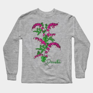 Flower shirt-Spring flower Dicentra-Spring flowers Bleeding heart Long Sleeve T-Shirt